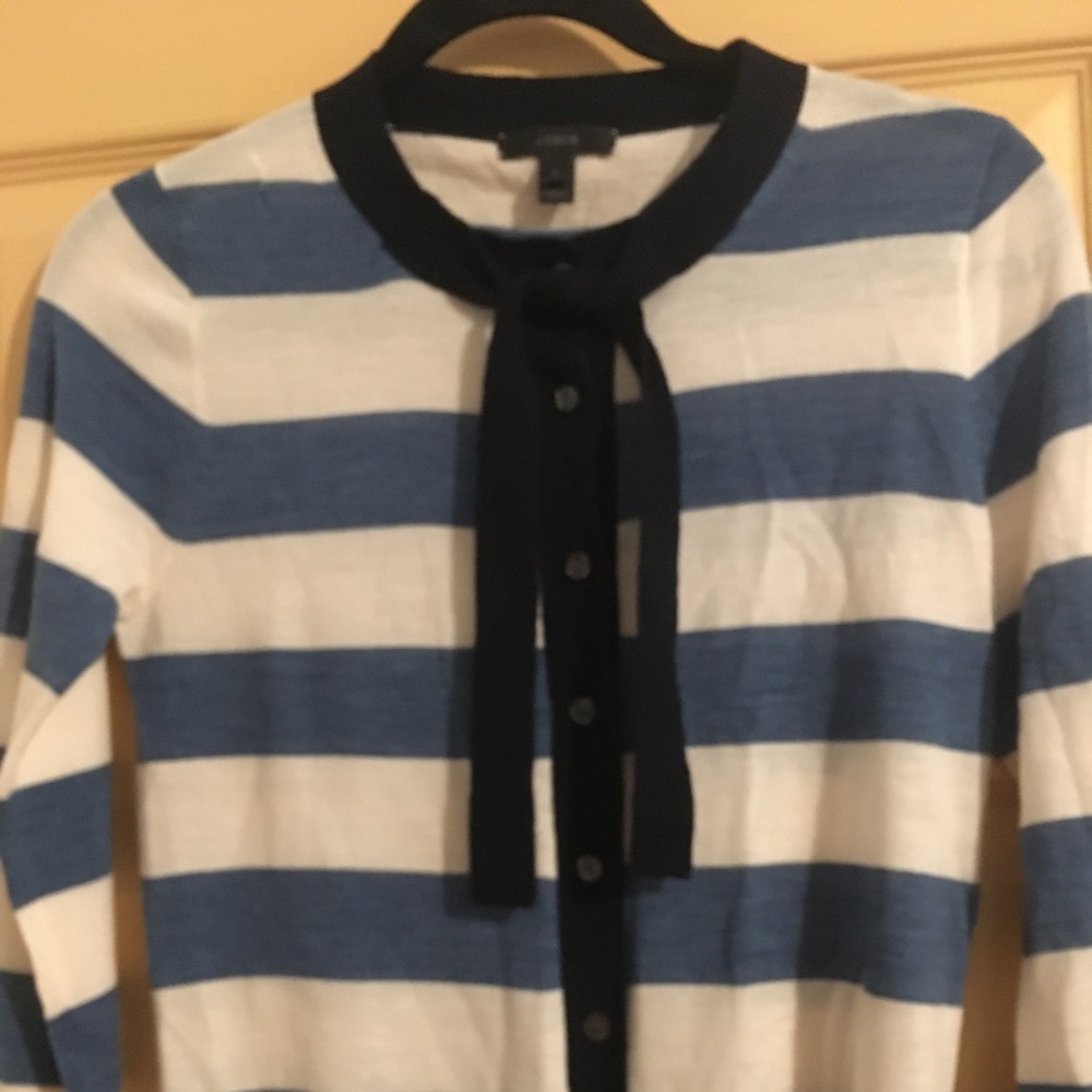 Striped cardigan wool
